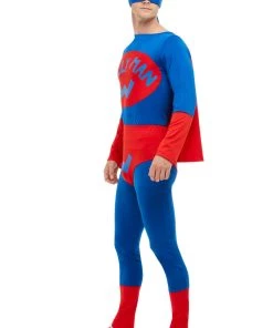 Smiffy's Wally Man Super Hero Jumpsuit Costume 8 Smiffy's Wally Man Super Hero Jumpsuit Costume