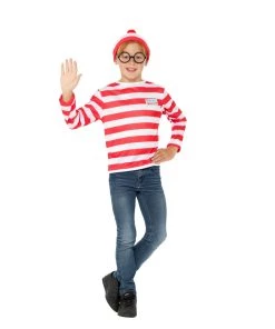 Smiffy's Where's Wally Children's Fancy Dress Costume Set Kids