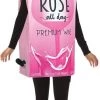Tomfoolery Wine Box Rose Costume Womens