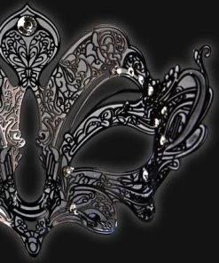 Carta Alta Womens Beethoven Women's Venetian Masquerade Filigree Mask