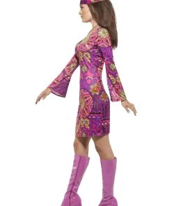Smiffy's Woodstock Hippie Chick Ladies Fancy Dress Costume