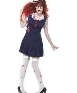 Smiffy's Zombie College Student Halloween Costume Womens