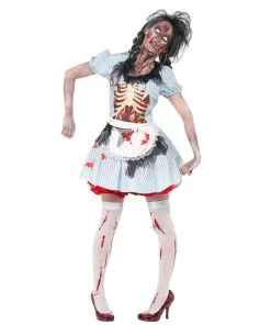Smiffy's Zombie Countrygirl Halloween Dorothy Costume