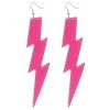 Tomfoolery Lightning Bolt Earrings 80s Buy Costumes