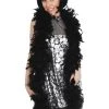 Tomfoolery Womens Boa Black Feather