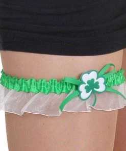 Tomfoolery Irish Shamrock St.Patrick's Garter Costume Accessory Womens