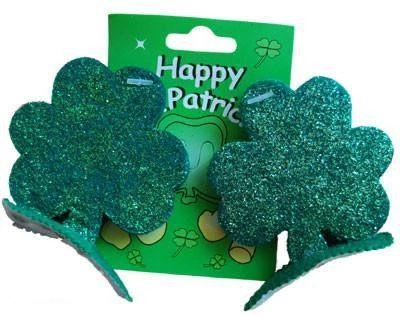 Sweidas Shamrock Glitter Hair Clips Buy Costumes 3 Sweidas Shamrock Glitter Hair Clips Buy Costumes