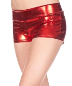 Music Legs Hot-Pants Tanga Booty Shorts Red