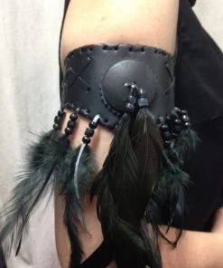 Interalia Womens Native American Black Armband