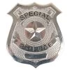Tomfoolery Buy Costumes Police Silver Metal Badge