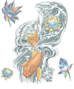 Tinsley Transfers Temporary Japanese Arm Tattoo Womens