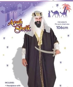 Tomfoolery Arab Sheik Fancy Dress Costume Mens