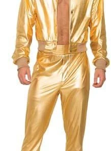 Tomfoolery Disco Singer Gold Mens Outfit