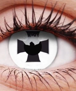 ColourVue Buy Costumes Black Cross Contact Lenses