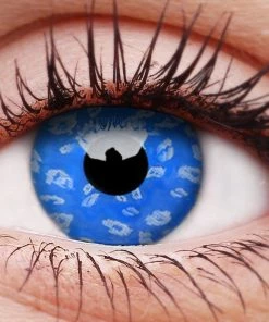 ColourVue Buy Costumes Blue Leopard Contact Lenses