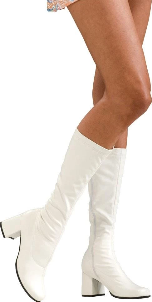 Rubie's Go Go Boots White 60s 70s Women's Boots Womens 3 Rubie's Go Go Boots White 60s 70s Women's Boots Womens
