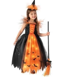 Rubies Pumpkin Orange Witch Light Up Children's Costume