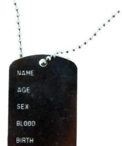 Sweidas Buy Costumes Army Costume Dog Tag