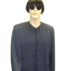Disguises Pop Star 60's Collarless Suit Mens Hire Costume