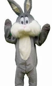 Disguises Bunny Grey Adult Mascot Hire Costume