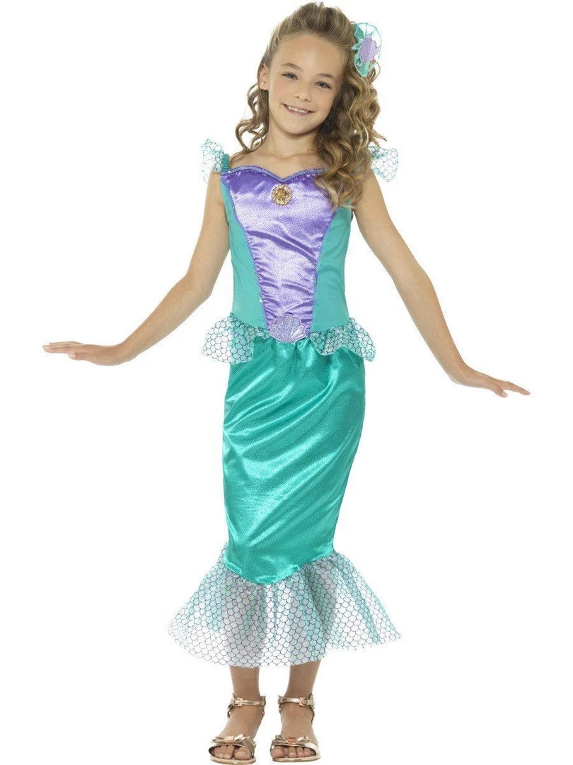 Smiffy's Mermaid Little Deluxe Princess Girls And Tween Size Costume 3 Smiffy's Mermaid Little Deluxe Princess Girls And Tween Size Costume