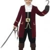 Smiffy's Kids Pirate Deluxe Captain Boys Costume