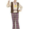 Smiffy's Hippie Boy 60s 70s Retro Fancy Dress Disco Costume