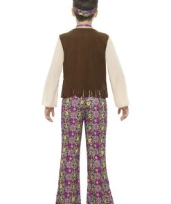 Smiffy's Hippie Boy 60s 70s Retro Fancy Dress Disco Costume