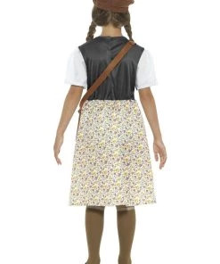 Smiffy's School Girl Old Fashion Wartime Book Week Character Costume