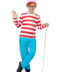 Smiffy's Where's Wally Boys Book Week Fancy Dress Costume
