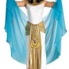 Rubie's Cleopatra White And Blue Womens Hire Costume