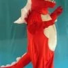 Disguises Dragon Red Adult Mascot Hire Costume