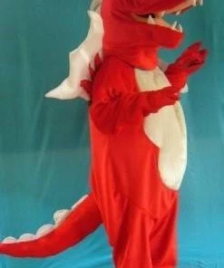 Disguises Dragon Red Adult Mascot Hire Costume