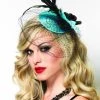 Disguises Fascinator Blue Womens Hire Costume Accessory