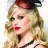 Disguises Fascinator Red And Black Womens Hire Costume Accessory