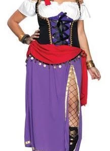 Disguises Hire Costumes Fortune Teller Womens Plus Hire Costume