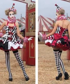 Disguises Harlequin Clown Womens Costume Limited Edition 2012 Hire