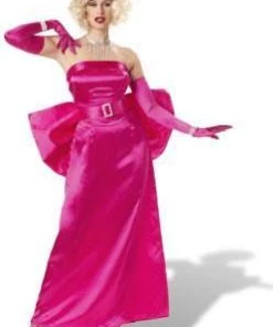 Disguises Womens Hollywood Star Pink 1950s Adult Fancy Dress Hire Costume