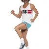 Smiffy's Mens Running 1970's Men's Costume 1980's Fancy Dress Outfit 1 Smiffy's Mens Running 1970's Men's Costume 1980's Fancy Dress Outfit