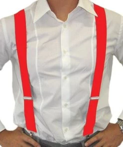 Carnival Products Braces Red Pants Suspenders