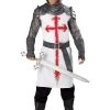 In Character Mens Crusader Medieval Knight Adult Hire Costume