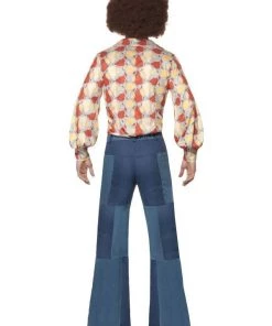 Smiffy's Patchwork Costume Flares Denim