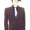 Disguises Mens Gangster Brown Pin Stripe Men's 20's Hire Costume
