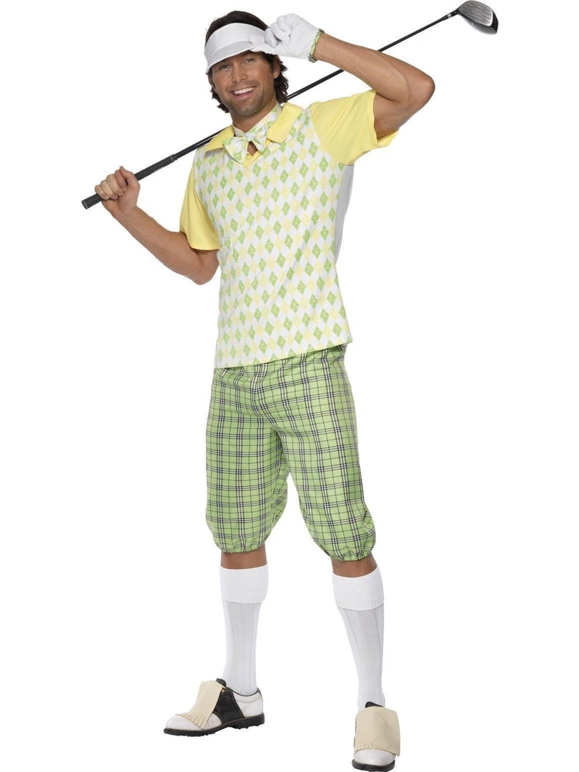 Smiffy's Mens Gone Golfing Men's Golfer Pub Golf Costume 3 Smiffy's Mens Gone Golfing Men's Golfer Pub Golf Costume
