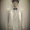 Disguises Gangster White Pin Striped 1920's Men's Costume For Hire