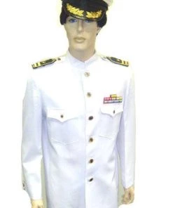 Disguises Mens Officer And A Gentleman White Men's Nautical Hire Costume