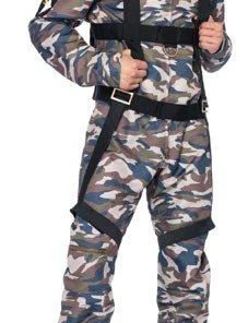 Leg Avenue Paratrooper Camouflage Jumpsuit Mens Costume Hire