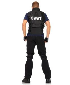 Leg Avenue Police SWAT Commander Mens Adult Costume Police Vest FBI Jacket