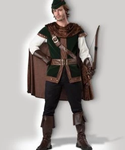 In Character Robin Hood Sherwood Archer Hero Mens' Deluxe Medieval Hire Costume
