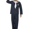 Smiffy's Sailor Vintage Naval Seaman Uniform Costume